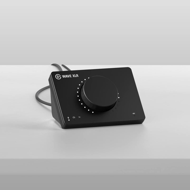 Elgato XLR-Interface Set – Audioschnittstelle, mit XLR-Kabel, kostenloses digitales Mixing-Softwarep