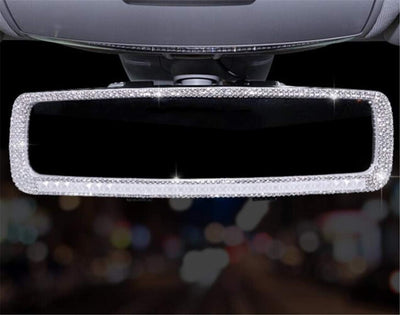 Universal Auto Rückspiegel,MoreChioce Glitzer Strass Rückspiegel Clip Auto Innenspiegel Toten Winkel