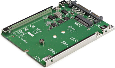 StarTech.com M.2 SATA SSD auf 2.5 Zoll SATA Adapter - M.2 NGFF auf SATA Konverter - 7mm - Open-Frame