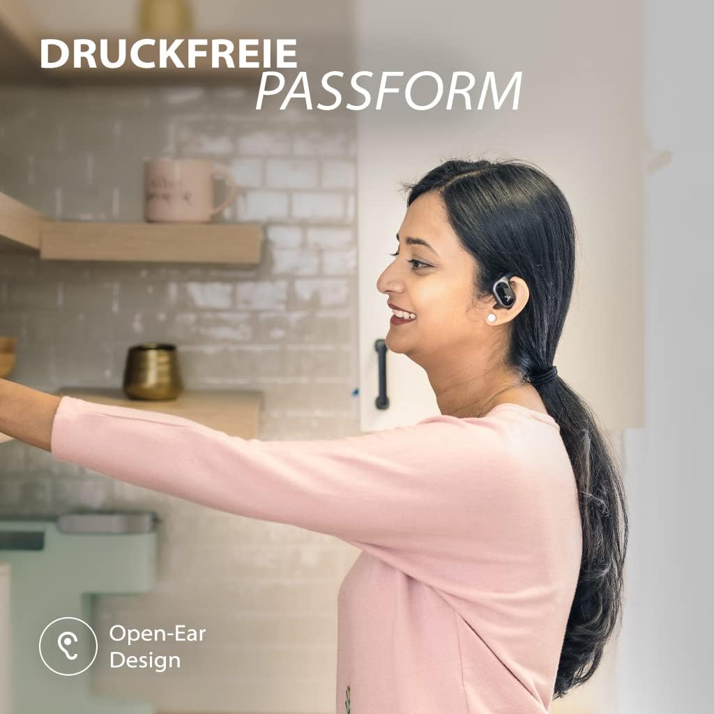 Avantree Breeze – Open Ear Bluetooth 5.2 Bügel Kopfhörer mit Ohrbügeln, Over Ear Design, Kabellos, B