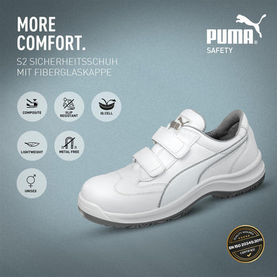 PUMA SAFETY Absolute low Sicherheitsschuh Arbeitsschuh S2 src Fiberglaskappe metallfrei Stossdämpfun