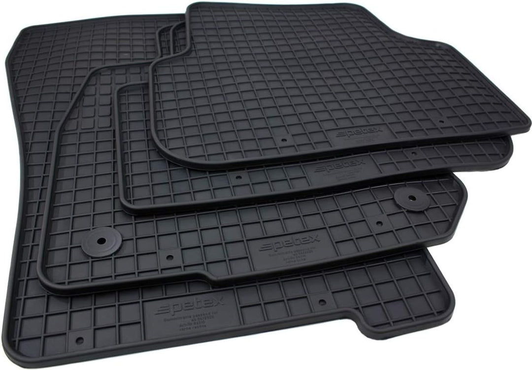 kfz-premiumteile24 Premium Gummimatten Kompatibel mit Leon (KL) + Leon ST (KL) + e-TSI (Mildhybrid)