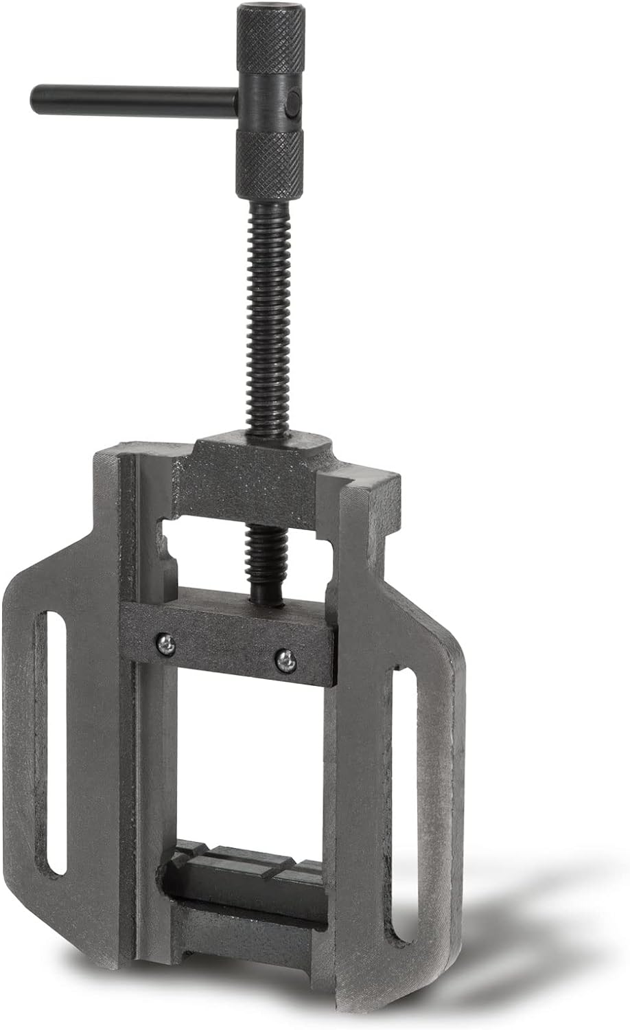 EBERTH Maschinenschraubstock aus Grauguss und Stahl, Backenbreite 150mm, Max. Spannbreite 129mm, Mas