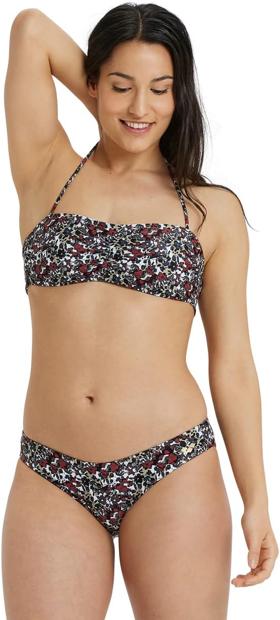 arena Allover Damen Bandeau Bikini Schnell trocknender Badeanzug aus Stretchgewebe Damen Badeanzug m