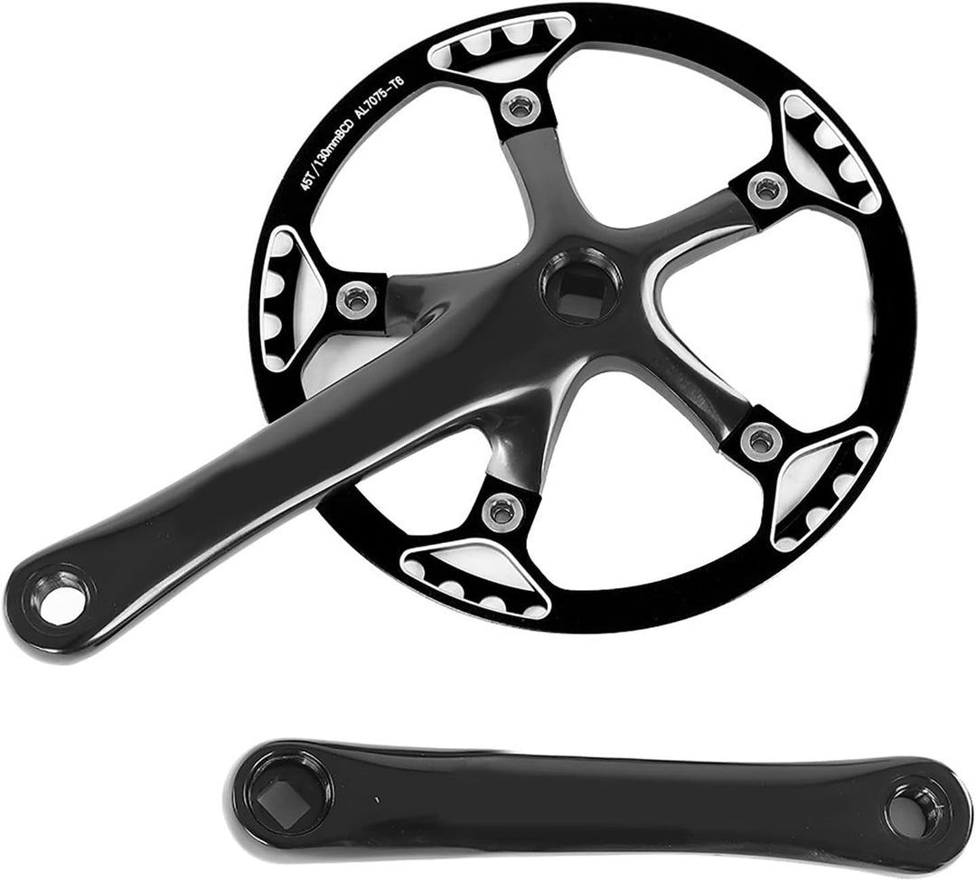 Dioche Speed Kurbelgarnitur, Fahrrad Kurbelgarnitur 170mm Fahrrad Kettenblatt Kettenblatt 45T 47T Sc