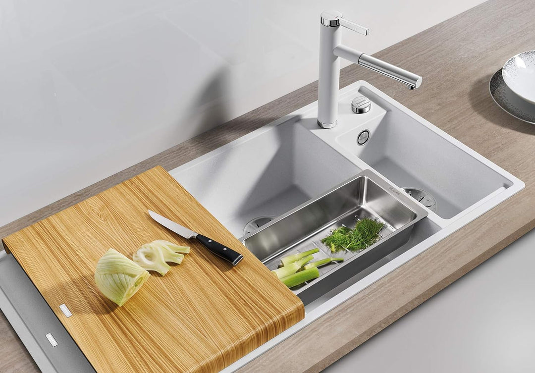 BLANCO AXIA III 6 S | SILGRANIT anthrazit | Einbauart: Einbau von Oben | Hauptbecken rechts | mit Ho