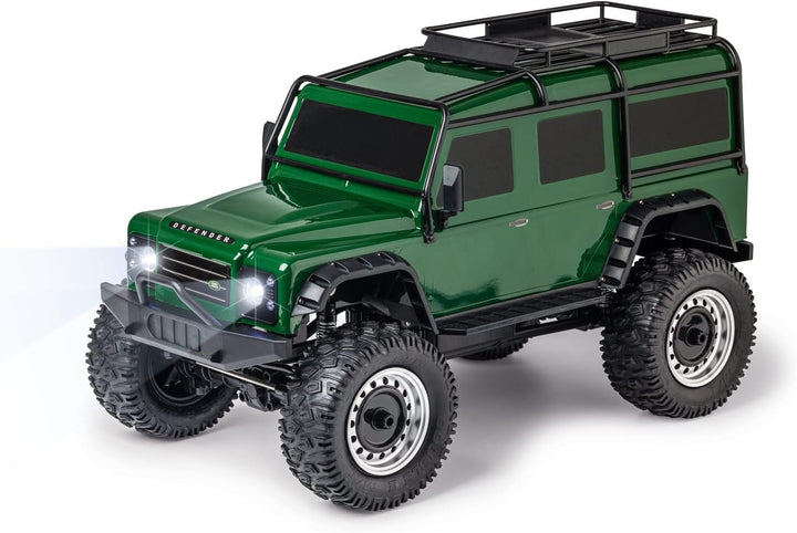 Carson Modellsport 500404236 1:8 Land Rover Defender 100% RTR British grün - Ferngesteuertes Auto, R