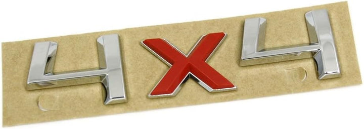 Original Skoda 4x4 Schriftzug Emblem Allrad Logo chrom tornadorot