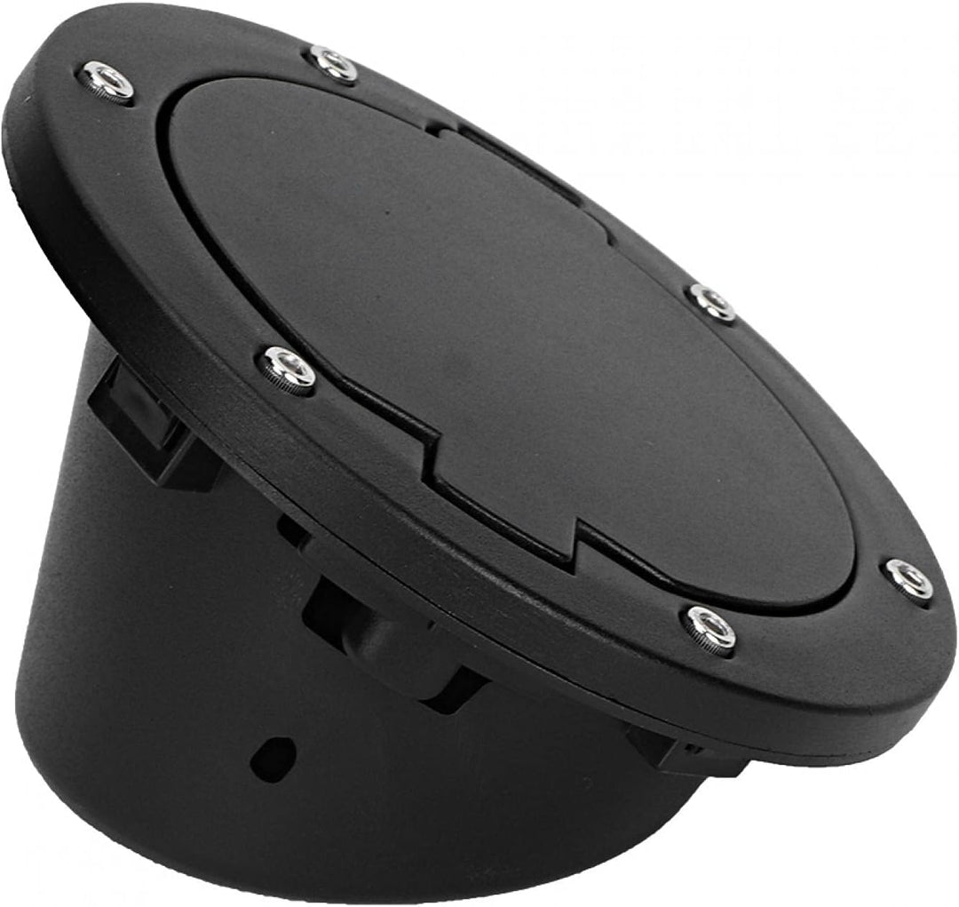 Dioche Tankdeckel, Schwarze ABS Tankdeckelabdeckung passend für Jeep Wrangler JK 2007-2017