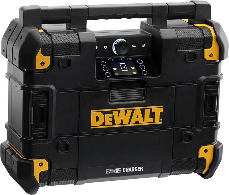 Dewalt Akku- & Netz-Radio (passend zum T-Stak-Boxen-System, mit Ladestation, DAB+ & AM/FM-Baustellen