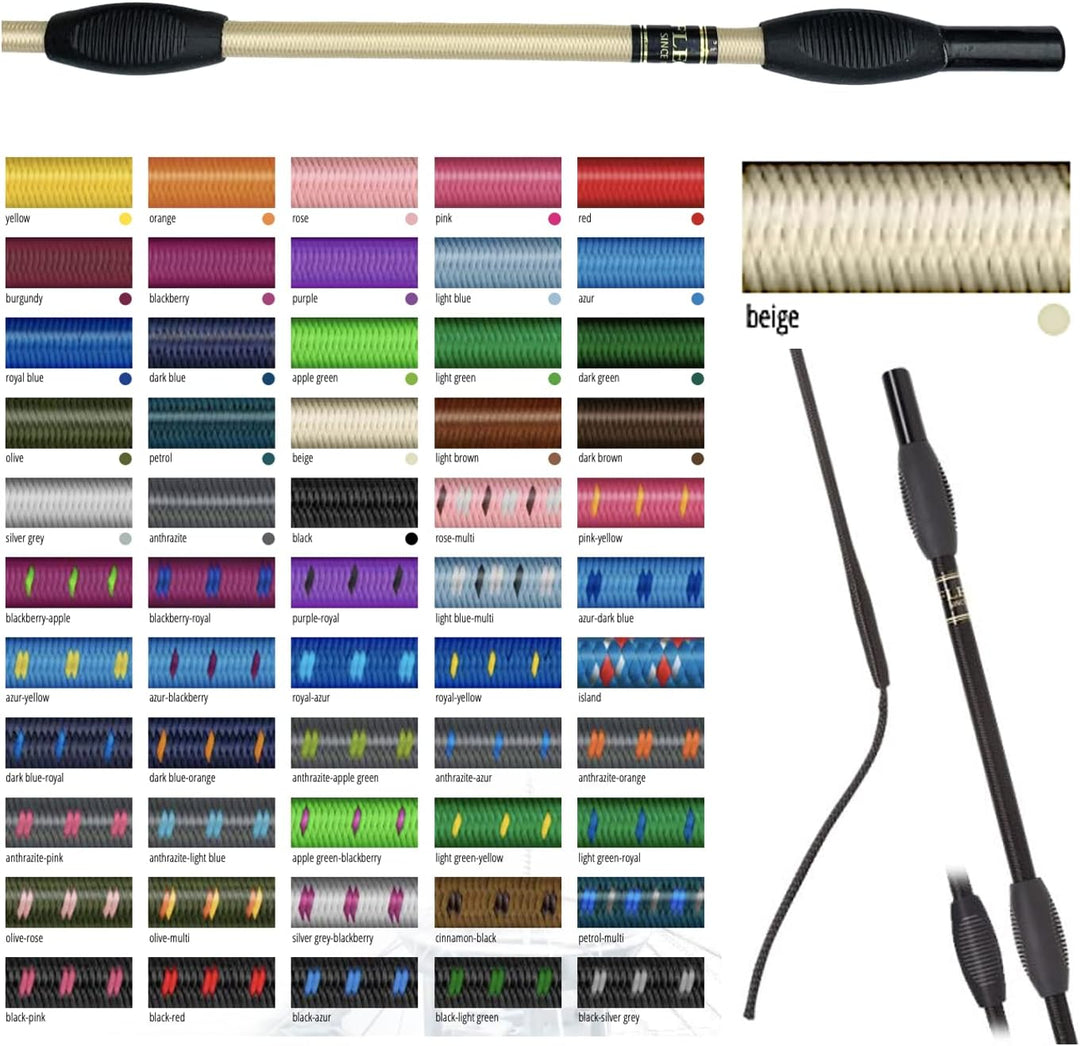 JA Horse Fleck Feldmann Balance Sports Dressurgerte Gerte Reitgerte (110 cm, beige) 110 cm beige, 11