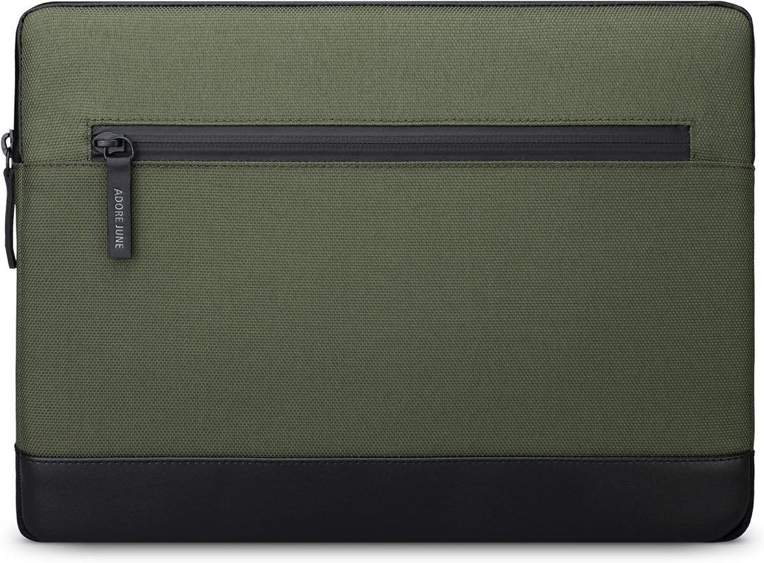 Adore June 16 Zoll Bent Laptop Tasche Oliv Grün kompatibel mit MacBook Pro 16 2023 2021, Nachhaltige