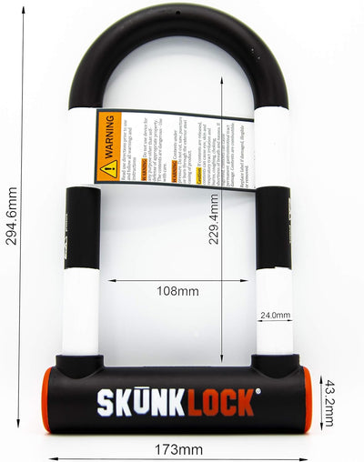 SKUNKLOCK V2 Fahrradschloss, robust, mit Diebstahlschutz, Chemikalien