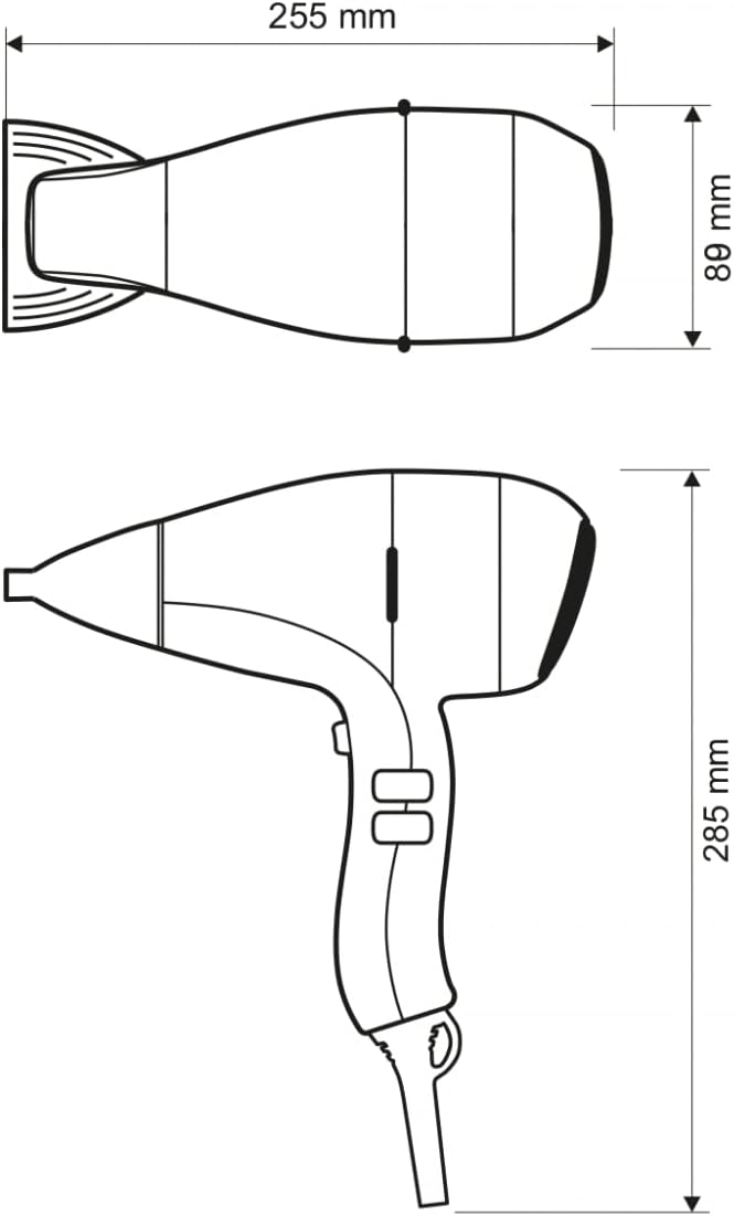 Starmix Hand-Haartrockner HFXW 20, Spezial Hand-Haartrockner mit AC Long-Life Kollektormotor, 6 Temp