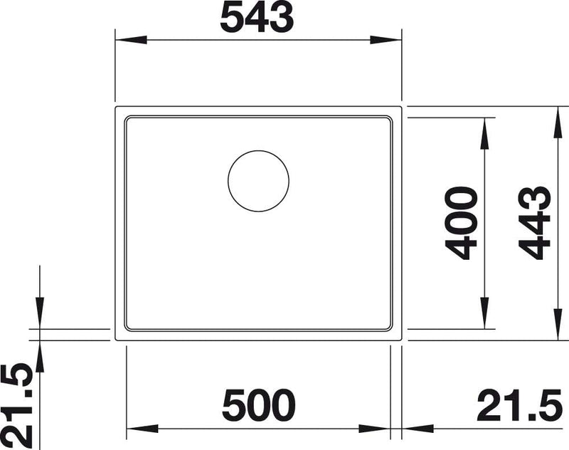 BLANCO SUBLINE 500-IF SteelFrame | SILGRANIT anthrazit | Einbauart: Einbau von Oben & Flächenbündig