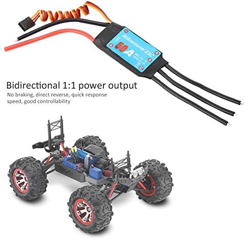 VGEBY ESC Brushless Two-Way Brushless ESC Elektronischer Geschwindigkeitsregler für RC Car Ship Unte