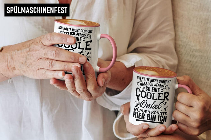 Trendation - Beste Tante und Onkel Geschenk Tasse Set Kaffeetassen Geschenke Weihnachten (Rosa), Ros