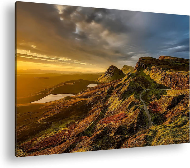 deyoli himmlische Landschaft in Schottland Format:75x50 cm als Leinwandbild, Motiv fertig gerahmt au
