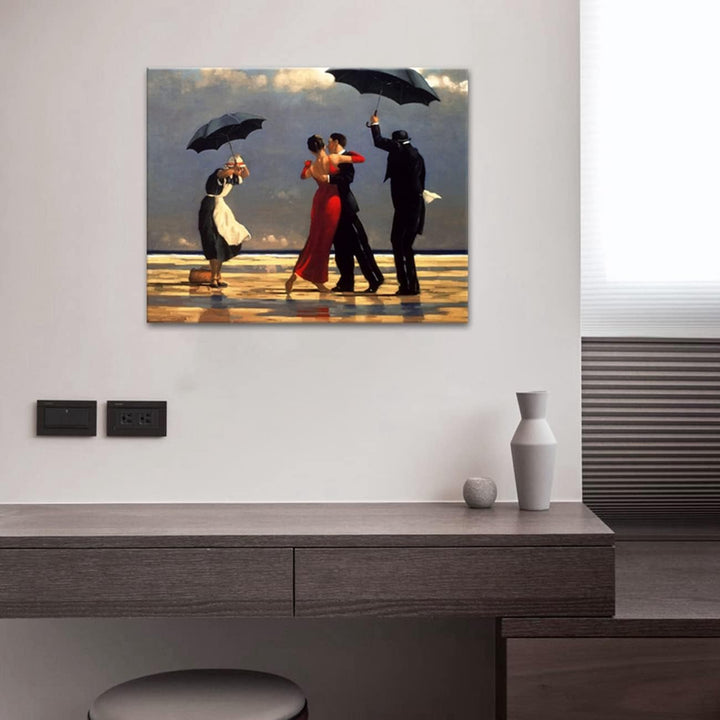 ZHONGYUTONG Der singende Butler von Jack Vettriano Leinwand Kunstdruck Gemälde Jack Vettriano Wand B