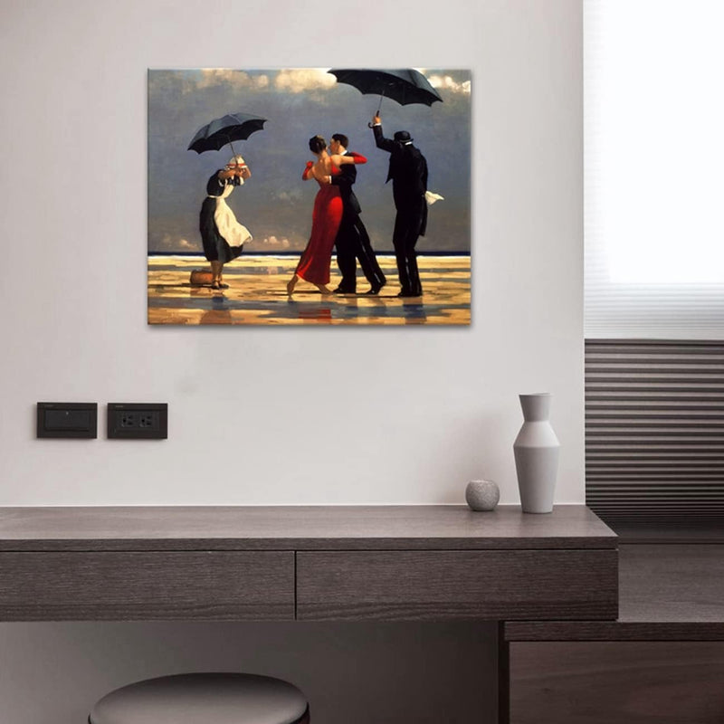 ZHONGYUTONG Der singende Butler von Jack Vettriano Leinwand Kunstdruck Gemälde Jack Vettriano Wand B
