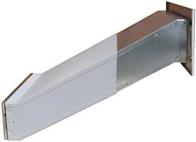 D-042 Edelstahl Mauerdurchwurf Briefkasten (Tiefe: 35-50 cm) - LETTERBOX24.de