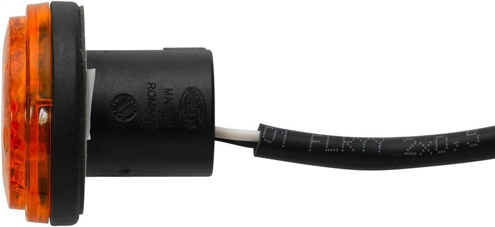 HELLA - Blinkleuchte - Halogen - 12V - Einbau - Lichtscheibenfarbe: gelb - Stecker: Flachstecker - r