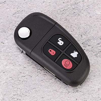 Autoschlüssel, 4-Knopf 433MHz Fernschlüssel NHVWB1U241 für Jaguar mit 60 Glass Chip Autozubehör