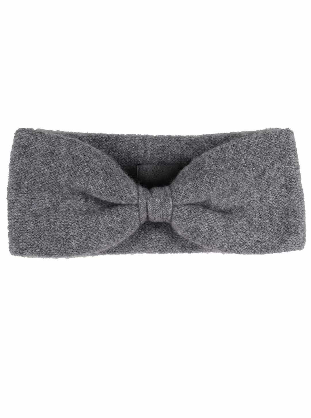Zwillingsherz Stirnband aus 100% Kaschmir - Hochwertiges Kopfband im Uni Design für Damen Frauen Mäd