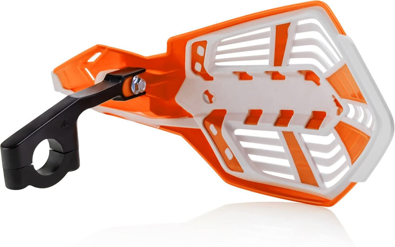 Acerbis X-Future 2801965321 Handprotektoren, Orange/Weiss 16 orange/weiss, 16 orange/weiss