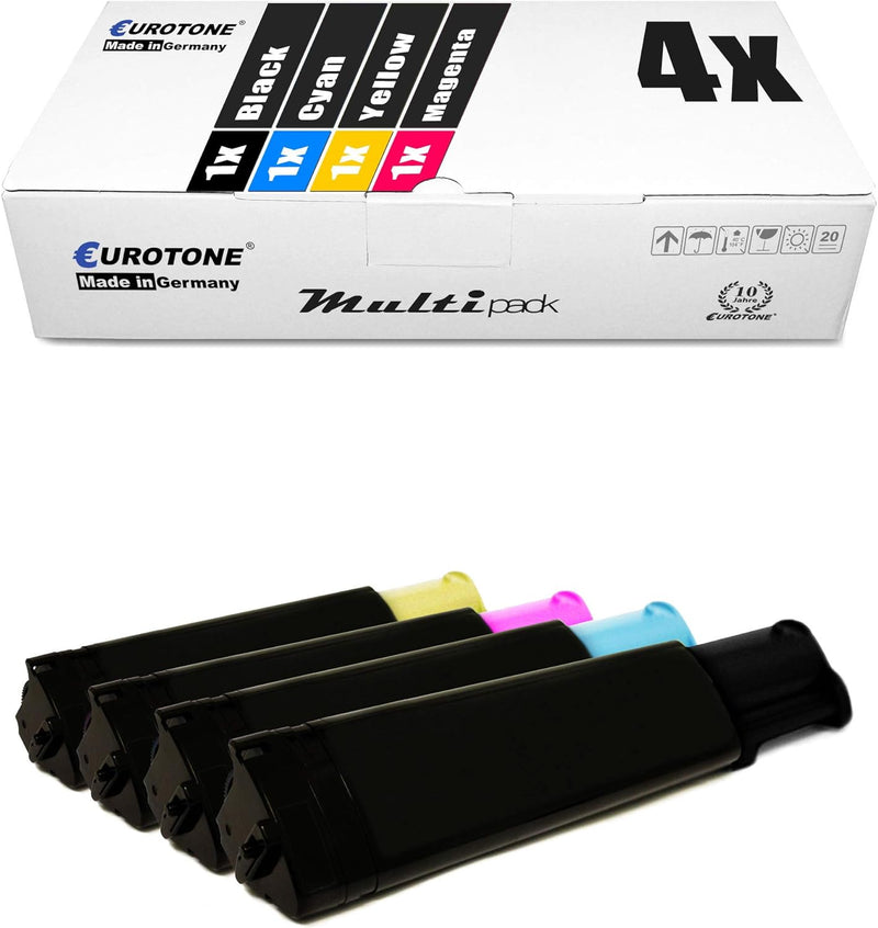 4X Müller Printware Toner für Epson Aculaser CX 11 NF NFC NFT NFCT N ersetzt Schwarz Blau Rot Gelb S