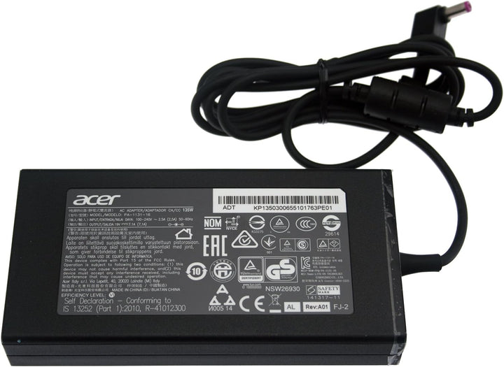 Netzteil/Ladegerät 19,5V / 6,92A / 135W Aspire 7750G (Original) 135W ohne Netzkabel schwarz, 135W oh