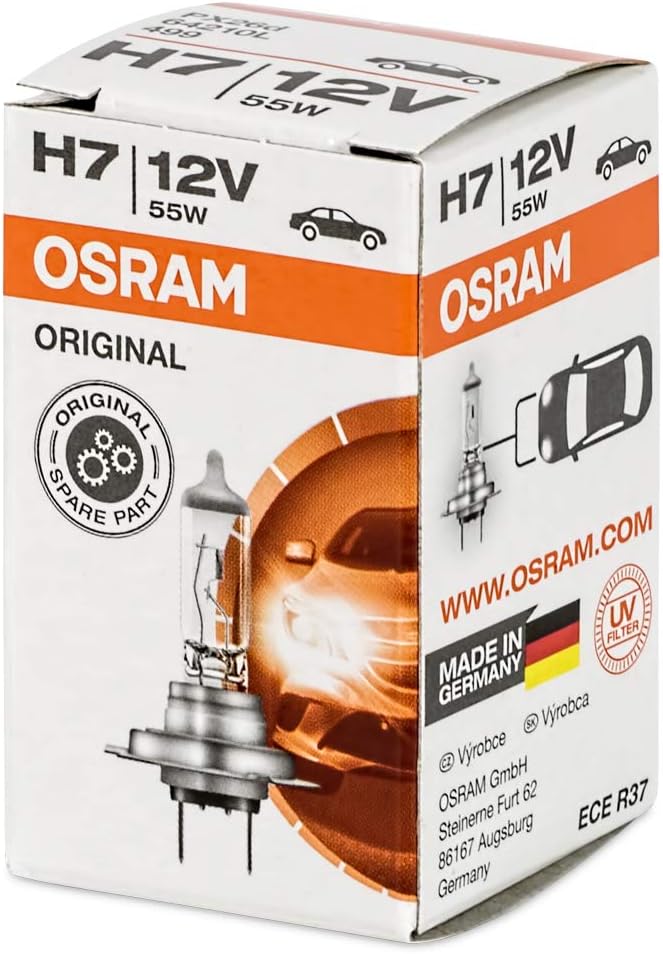 Osram 64210L-BD Original Line, H7, Longlife, Halogen-Scheinwerferlampe, 12V, 10er Pack 10x H7 ORIGIN