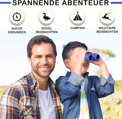 Fernglas für Kinder - Optimales Geschenk zu Ostern für kleine Jungen und Mädchen - Starke Vergrösser