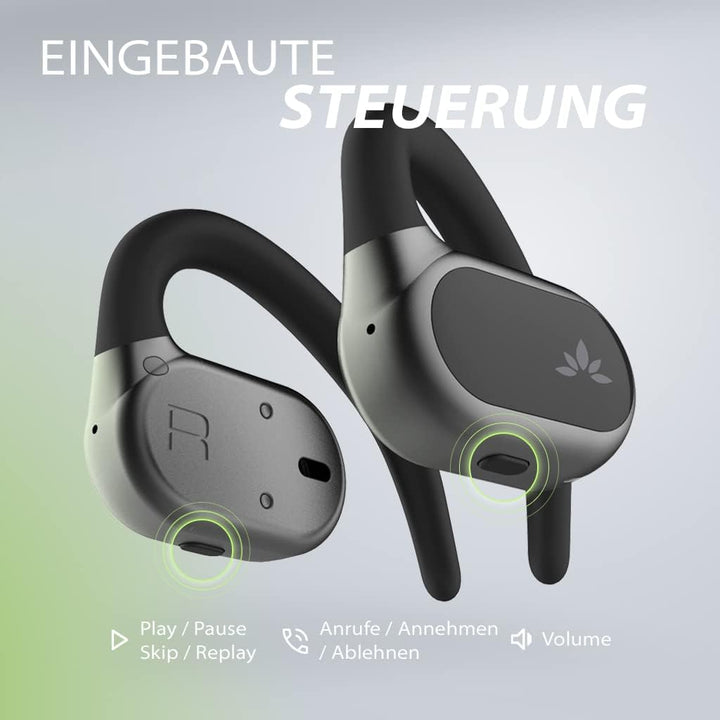 Avantree Breeze – Open Ear Bluetooth 5.2 Bügel Kopfhörer mit Ohrbügeln, Over Ear Design, Kabellos, B