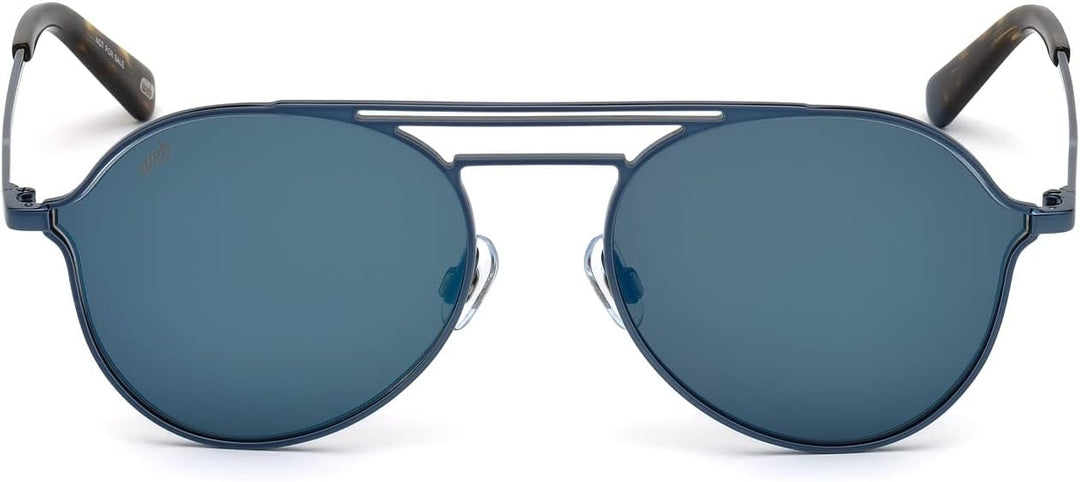 WEB Unisex-Erwachsene WE0230 90X 56 Brillengestelle, Blau (Blu LucBlu Specchiato), 56.0