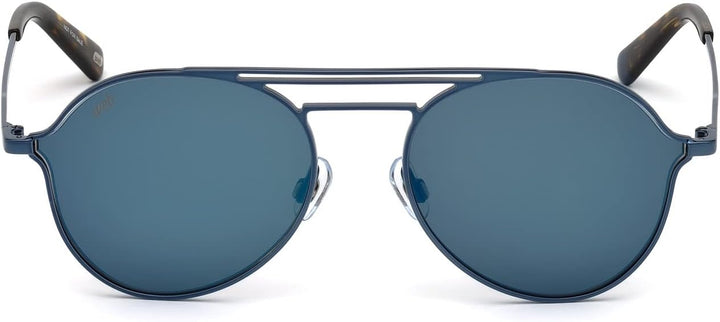 WEB Unisex-Erwachsene WE0230 90X 56 Brillengestelle, Blau (Blu LucBlu Specchiato), 56.0