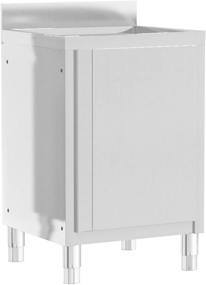 Tidyard 3 STK. Gastro Küchenschrank mit 3 Schubladen Arbeitsschrank Edelstahlschrank Gastroschrank E