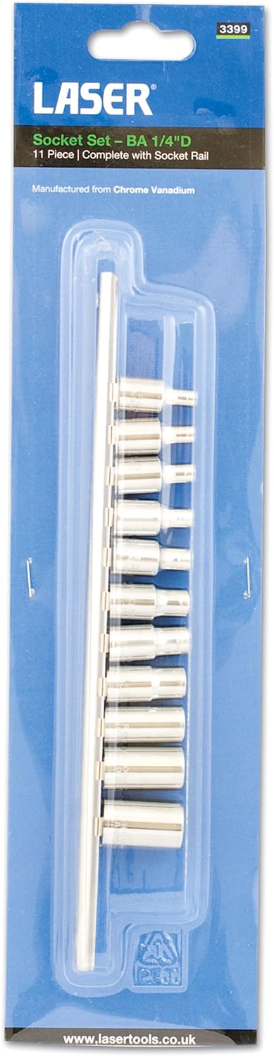 Laser 3399 3399 9-teilig 1/4" D BA-Nüsse