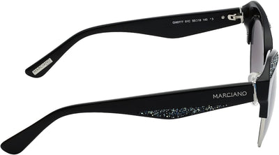 Guess GM0777 5501C by Marciano Sonnenbrille GM0777 01C Schmetterling Sonnenbrille 55, Silber