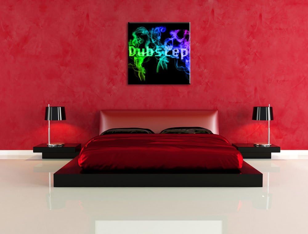 Pixxprint Electro Music Dubstep Boxen als Leinwandbild Quadratisch/Grösse: 70x70 / Wandbild/Kunstdru