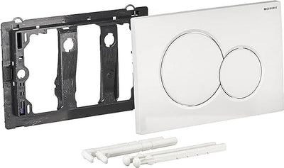 Geberit 115770115 Betätigungsplatte Sigma01, Kunststoff für 2-Mengen-Spülung 1 Stück Weiss, Weiss