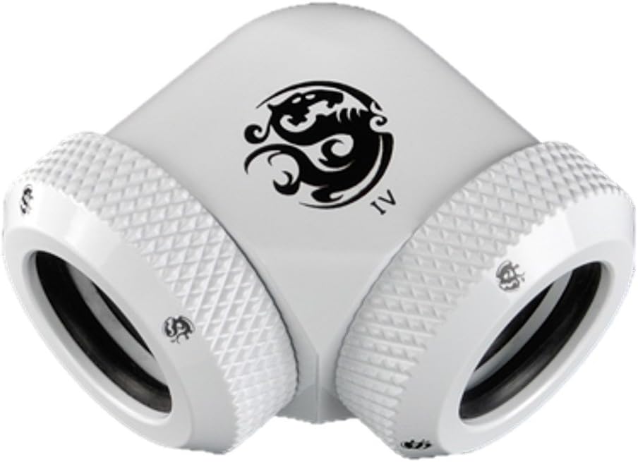 Bitspower Multi-Link Adapter 90 Grad fÃ ¼ r 2 x 12 mm AD – WeiÃŸ