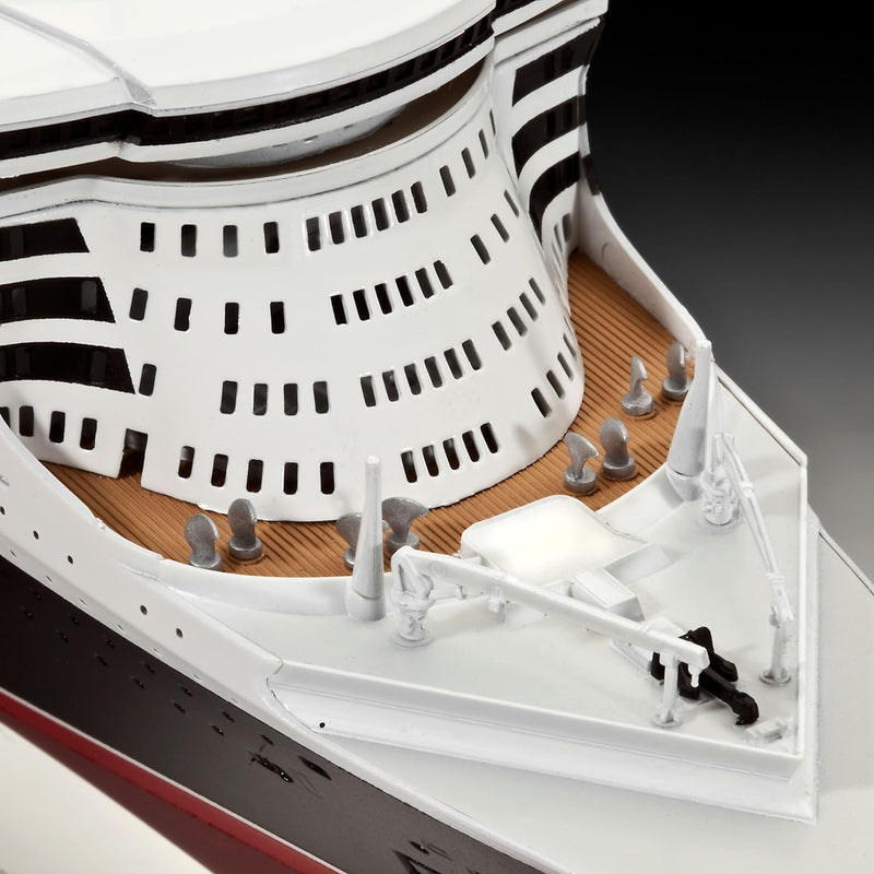 Revell 05231 1:700-Queen Mary 2 originalgetreuer Modellbausatz für Fortgeschrittene, unlackiert, Mit