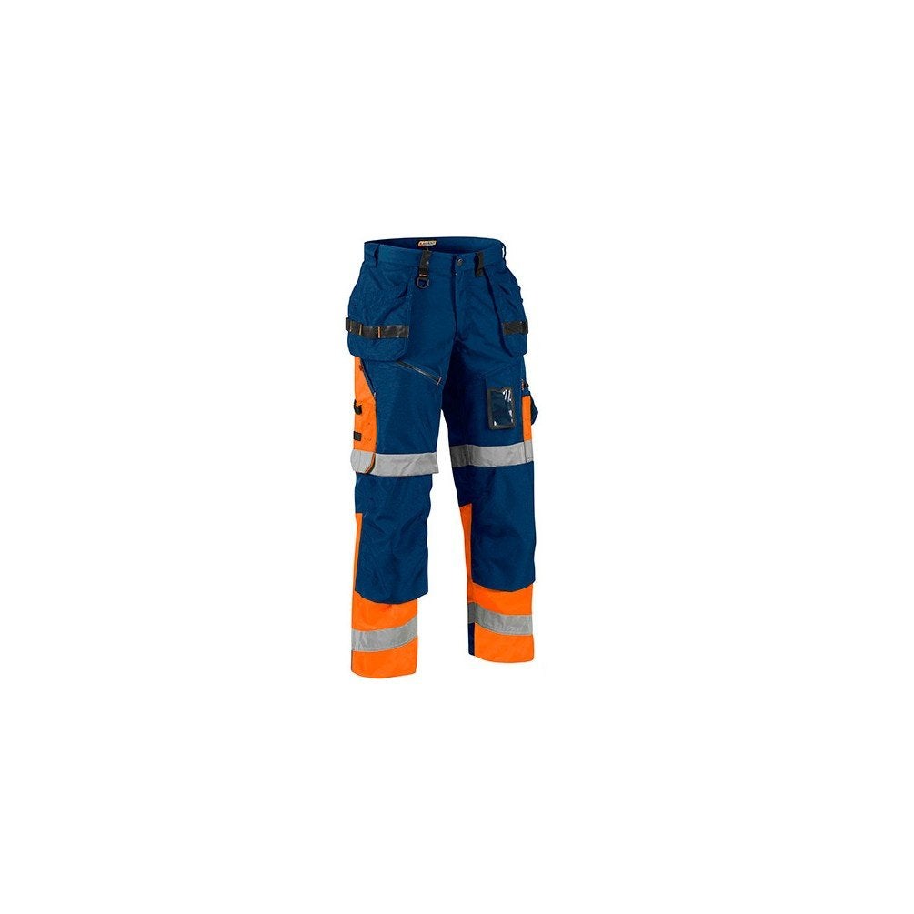 Blakläder Bundhose "X1500 High Vis" Klasse 1, 1 Stück, Grösse C154, marineblau / orange, 15081860895