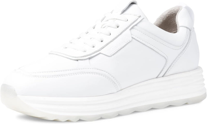 Tamaris Damen 1-1-23708-28 Sneaker 41 EU White Leather, 41 EU White Leather