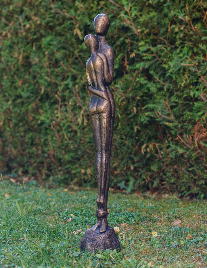 Skulptur Statue Figur Liebespaar Liebe Paar Hochzeit Eisen Garten 94cm
