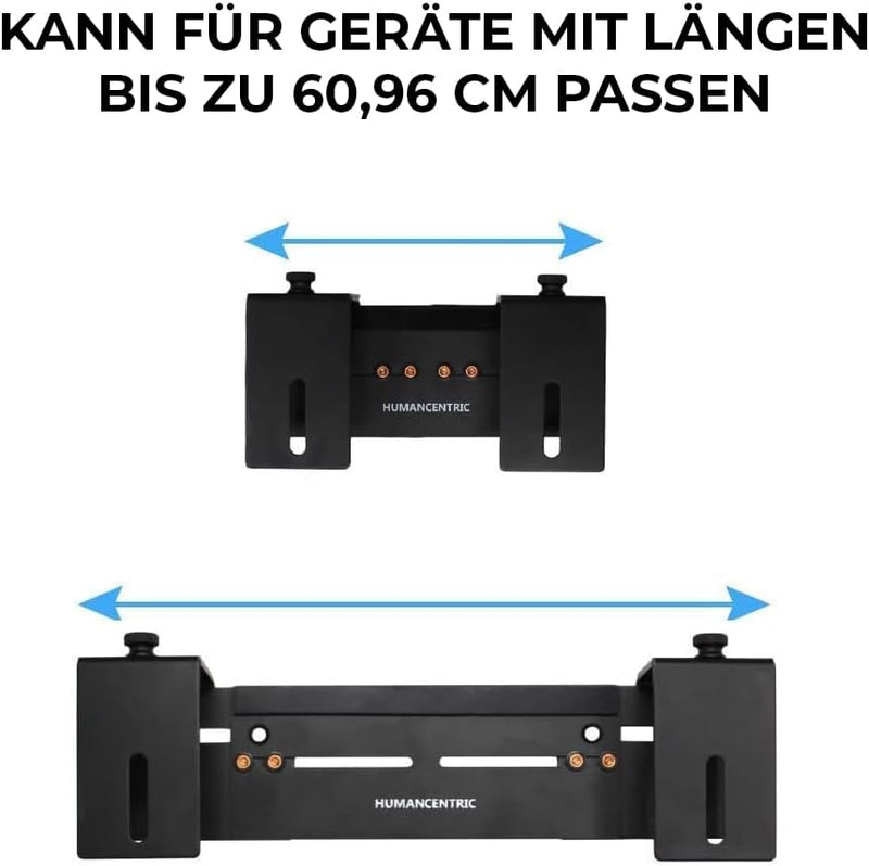 humancentric Verstellbare Gerätewandhalterung | DVD-Player, Kabelboxen, Receiver, Set-Top-Box und an