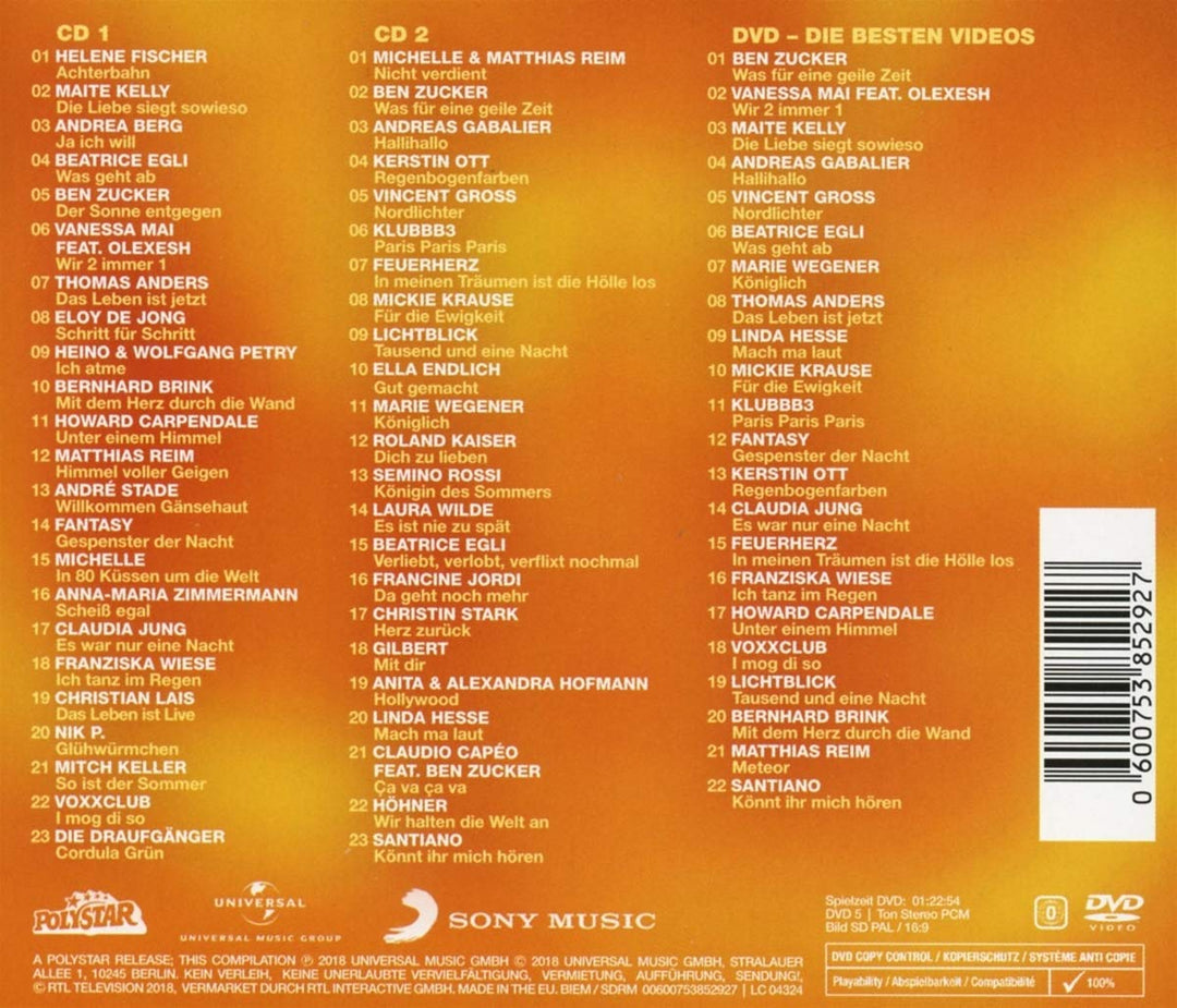 Schlager 2018 - Die Hits des Jahres, Audio-CD