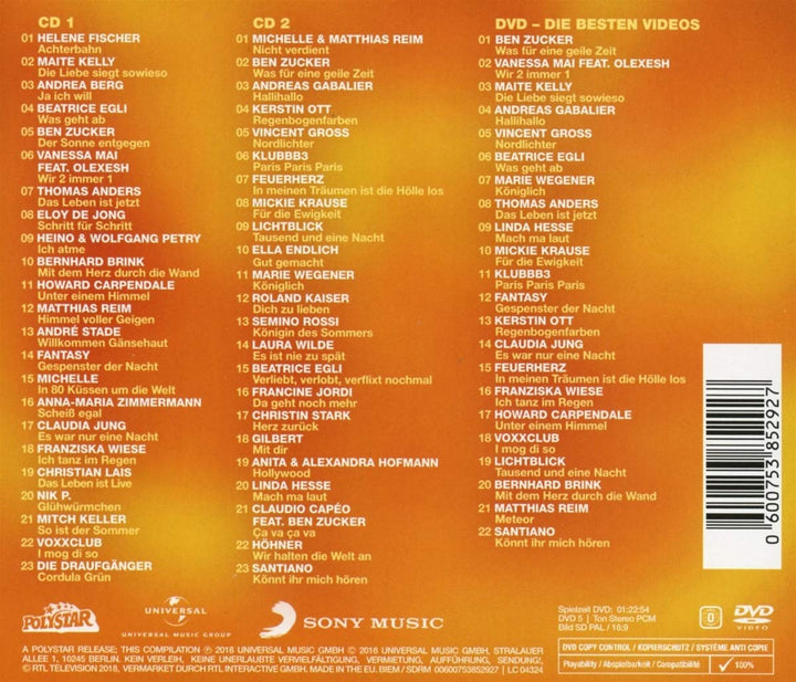 Schlager 2018 - Die Hits des Jahres, Audio-CD