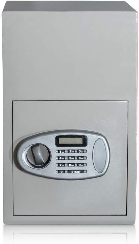 Einwurftresor mit Einwurfklappe Vorne | Entnahme hinten | Sicherheitsstufe A | Elektronik Schloss